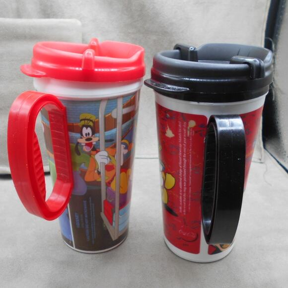 Walt Disney Parks Whirley Travel Mug Resort Souvenir Cup Lot of 2 w/Lids - Picture 4 of 8